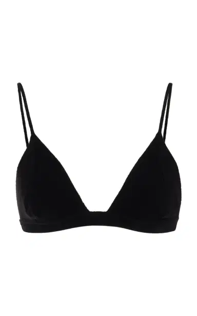 Gabriela Hearst Chevier Knit Bra in Black Merino Wool | Thumbnail 1 Gabriela Hearst Chevier Knit Bra in Black Merino Wool | Thumbnail 1