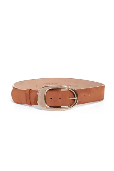 Gabriela Hearst Lozewce Belt in Cognac Suede | Thumbnail 1 Gabriela Hearst Lozewce Belt in Cognac Suede | Thumbnail 1