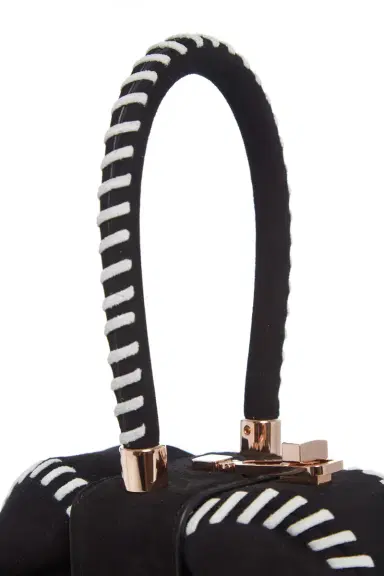 Gabriela Hearst Whipstitch Demi Bag in Black Suede | Thumbnail 4 Gabriela Hearst Whipstitch Demi Bag in Black Suede | Thumbnail 4