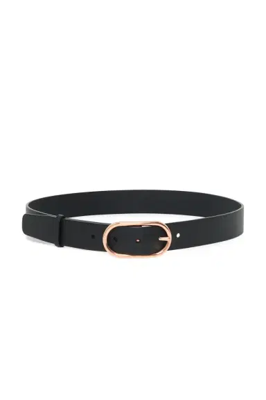Gabriela Hearst Link Buckle Belt in Black Leather | Thumbnail 1 Gabriela Hearst Link Buckle Belt in Black Leather | Thumbnail 1