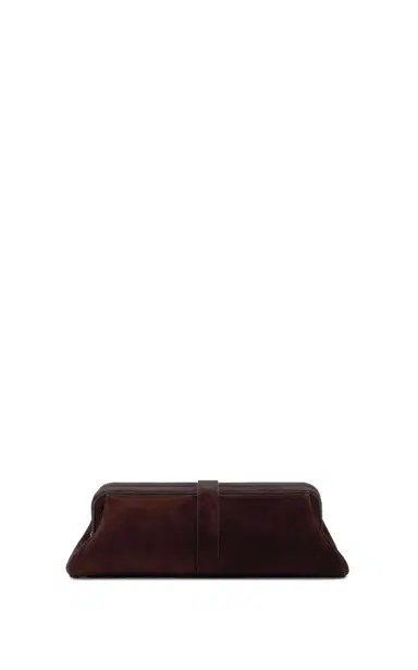 Gabriela Hearst Paola Clutch in Dark Brown Suede | Thumbnail 5 Gabriela Hearst Paola Clutch in Dark Brown Suede | Thumbnail 5