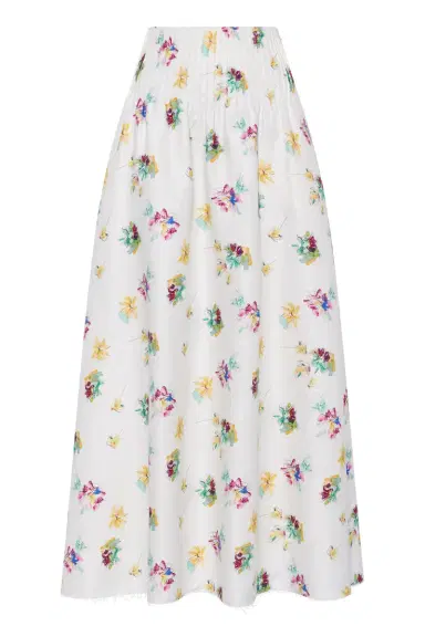 Gabriela Hearst Penelope Mia's Flowers Maxi Skirt in Muli Printed Linen Twill | Thumbnail 1 Gabriela Hearst Penelope Mia's Flowers Maxi Skirt in Muli Printed Linen Twill | Thumbnail 1