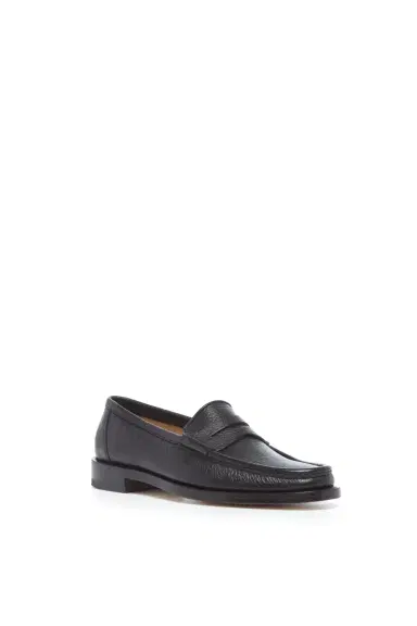 Gabriela Hearst Pierre Loafer in Black Textured Leather | Thumbnail 2 Gabriela Hearst Pierre Loafer in Black Textured Leather | Thumbnail 2