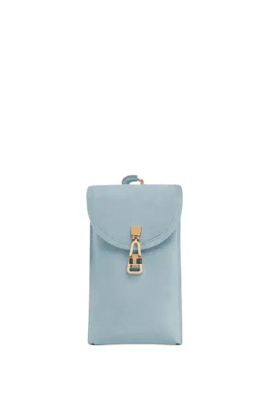 Gabriela Hearst Sunglasses Pouch in Light Blue Suede | Thumbnail 1 Gabriela Hearst Sunglasses Pouch in Light Blue Suede | Thumbnail 1