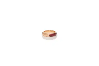 Gabriela Hearst Ring in 18K Rose Gold & Vitreous Red Enamel | Thumbnail 2 Gabriela Hearst Ring in 18K Rose Gold & Vitreous Red Enamel | Thumbnail 2