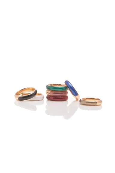 Gabriela Hearst Ring in 18K Rose Gold & Vitreous Red Enamel | Thumbnail 5 Gabriela Hearst Ring in 18K Rose Gold & Vitreous Red Enamel | Thumbnail 5