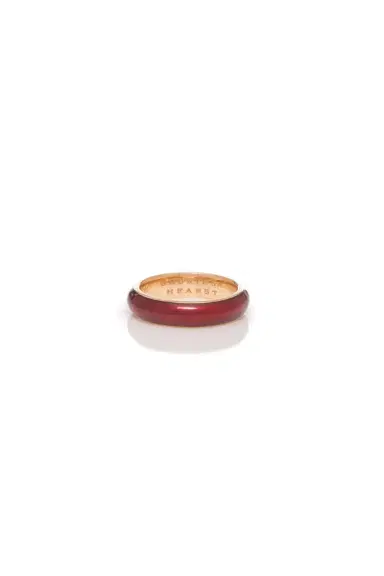 Gabriela Hearst Ring in 18K Rose Gold & Vitreous Red Enamel | Thumbnail 1 Gabriela Hearst Ring in 18K Rose Gold & Vitreous Red Enamel | Thumbnail 1