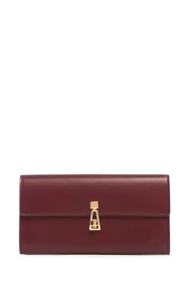 Gabriela Hearst Phone Wallet in Bordeaux & Pink Leather | Thumbnail 1 Gabriela Hearst Phone Wallet in Bordeaux & Pink Leather | Thumbnail 1