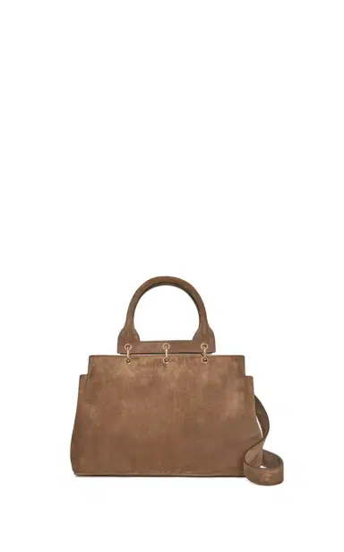 Gabriela Hearst Small Amethyst Tote Bag in Dark Sand Suede | Thumbnail 3 Gabriela Hearst Small Amethyst Tote Bag in Dark Sand Suede | Thumbnail 3