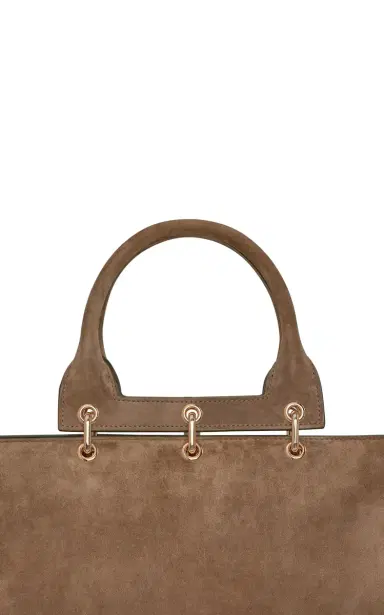 Gabriela Hearst Small Amethyst Tote Bag in Dark Sand Suede | Thumbnail 5 Gabriela Hearst Small Amethyst Tote Bag in Dark Sand Suede | Thumbnail 5