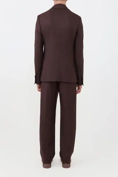 Gabriela Hearst Irving Jacket in Burnt Sienna Wool Cashmere Flannel | Thumbnail 4 Gabriela Hearst Irving Jacket in Burnt Sienna Wool Cashmere Flannel | Thumbnail 4