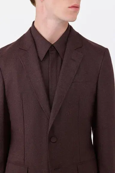 Gabriela Hearst Irving Jacket in Burnt Sienna Wool Cashmere Flannel | Thumbnail 5 Gabriela Hearst Irving Jacket in Burnt Sienna Wool Cashmere Flannel | Thumbnail 5