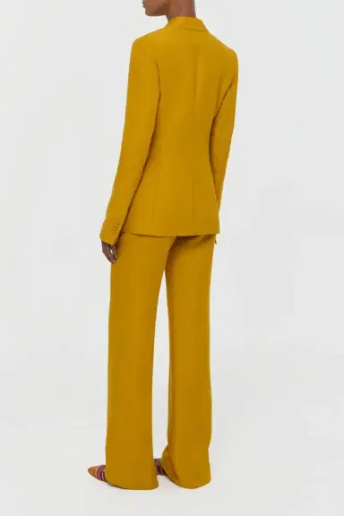 Gabriela Hearst Vesta Flare Pant in Golden Birch Linen Twill | Thumbnail 4 Gabriela Hearst Vesta Flare Pant in Golden Birch Linen Twill | Thumbnail 4