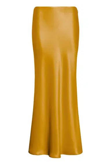 Gabriela Hearst Frei Maxi Skirt in Golden Birch Silk Satin | Thumbnail 1 Gabriela Hearst Frei Maxi Skirt in Golden Birch Silk Satin | Thumbnail 1