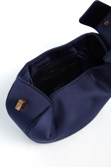 Gabriela Hearst Demi Bag in Sapphire Satin | Thumbnail 4 Gabriela Hearst Demi Bag in Sapphire Satin | Thumbnail 4