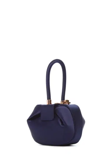 Gabriela Hearst Demi Bag in Sapphire Satin | Thumbnail 1 Gabriela Hearst Demi Bag in Sapphire Satin | Thumbnail 1