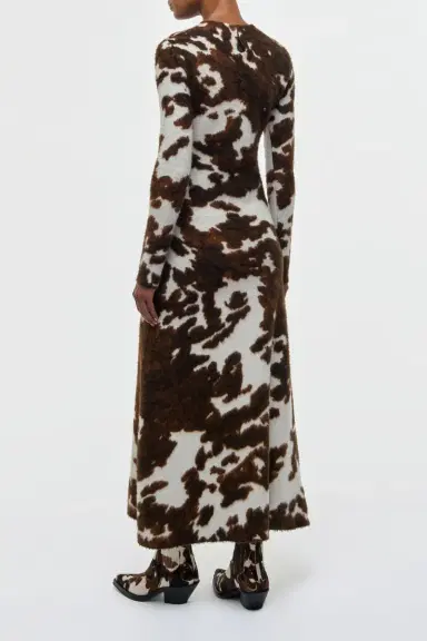 Gabriela Hearst Atticus Knit Maxi Dress in Cognac Multi Cashmere | Thumbnail 5 Gabriela Hearst Atticus Knit Maxi Dress in Cognac Multi Cashmere | Thumbnail 5