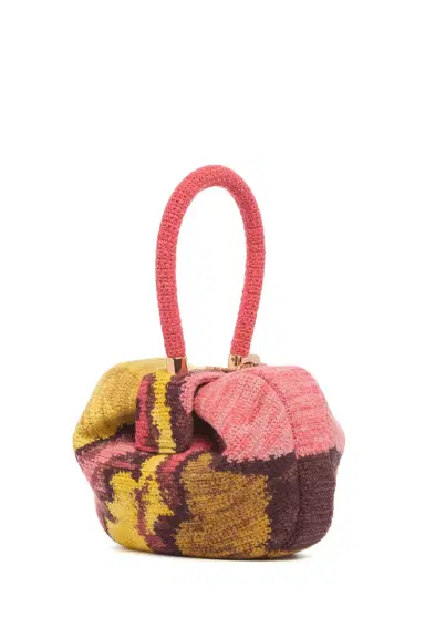 Gabriela Hearst Nina Bag in Earth Multi Crochet Cashmere | Thumbnail 1 Gabriela Hearst Nina Bag in Earth Multi Crochet Cashmere | Thumbnail 1