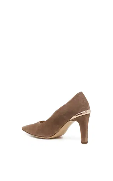 Gabriela Hearst Edwina High Heel Stiletto Pump in Dark Sand Suede | Thumbnail 3 Gabriela Hearst Edwina High Heel Stiletto Pump in Dark Sand Suede | Thumbnail 3