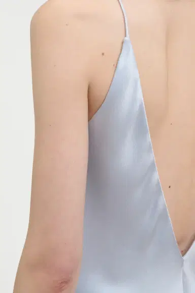 Gabriela Hearst Maria Top in Light Blue Silk Satin | Thumbnail 7 Gabriela Hearst Maria Top in Light Blue Silk Satin | Thumbnail 7