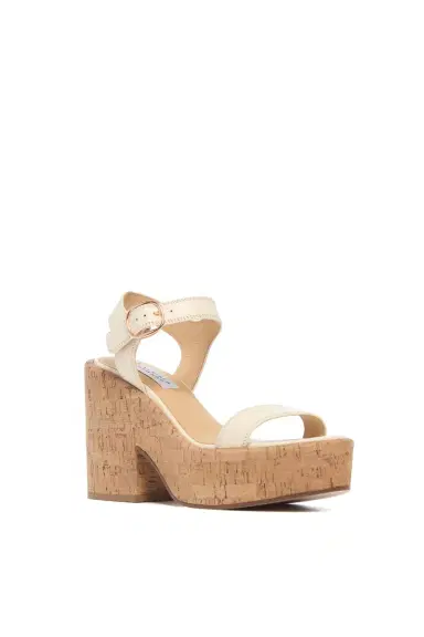 Gabriela Hearst Sardis Platform Sandal in Cream Nappa Leather | Thumbnail 2 Gabriela Hearst Sardis Platform Sandal in Cream Nappa Leather | Thumbnail 2