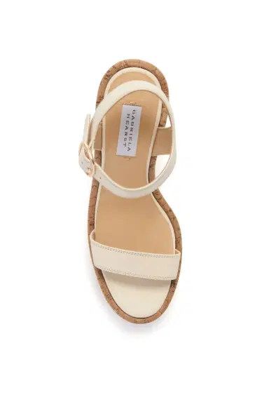 Gabriela Hearst Sardis Platform Sandal in Cream Nappa Leather | Thumbnail 4 Gabriela Hearst Sardis Platform Sandal in Cream Nappa Leather | Thumbnail 4