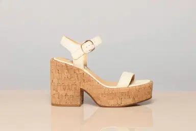 Gabriela Hearst Sardis Platform Sandal in Cream Nappa Leather | Thumbnail 5 Gabriela Hearst Sardis Platform Sandal in Cream Nappa Leather | Thumbnail 5