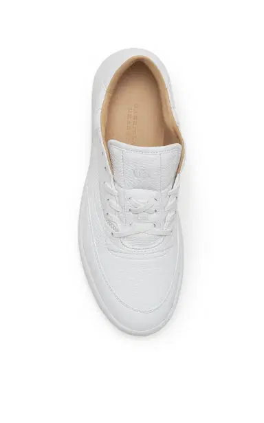 Gabriela Hearst Ohio Slip-on Sneaker in White Textured Leather | Thumbnail 4 Gabriela Hearst Ohio Slip-on Sneaker in White Textured Leather | Thumbnail 4