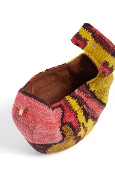 Gabriela Hearst Demi Bag in Earth Multi Crochet Cashmere | Thumbnail 4 Gabriela Hearst Demi Bag in Earth Multi Crochet Cashmere | Thumbnail 4