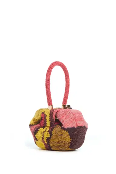 Gabriela Hearst Demi Bag in Earth Multi Crochet Cashmere | Thumbnail 1 Gabriela Hearst Demi Bag in Earth Multi Crochet Cashmere | Thumbnail 1