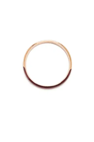 Gabriela Hearst Bangle in 18K Rose Gold & Vitreous Red Enamel | Thumbnail 4 Gabriela Hearst Bangle in 18K Rose Gold & Vitreous Red Enamel | Thumbnail 4
