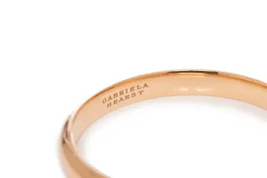 Gabriela Hearst Bangle in 18K Rose Gold & Vitreous Red Enamel | Thumbnail 5 Gabriela Hearst Bangle in 18K Rose Gold & Vitreous Red Enamel | Thumbnail 5