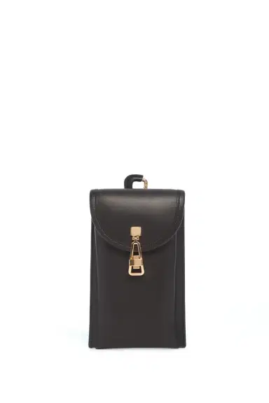 Gabriela Hearst Sunglasses Pouch in Black Leather | Thumbnail 1 Gabriela Hearst Sunglasses Pouch in Black Leather | Thumbnail 1