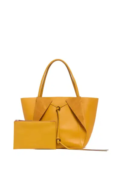 Gabriela Hearst Marija Tote Bag in Golden Birch Nappa Leather | Thumbnail 3 Gabriela Hearst Marija Tote Bag in Golden Birch Nappa Leather | Thumbnail 3