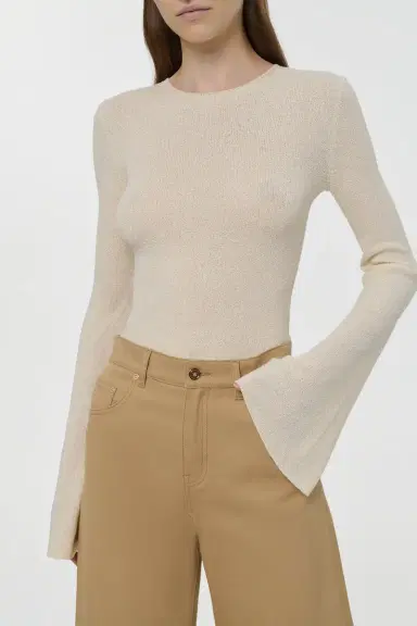 Gabriela Hearst Rafa Knit Top in Off White Mulberry Silk | Thumbnail 5 Gabriela Hearst Rafa Knit Top in Off White Mulberry Silk | Thumbnail 5