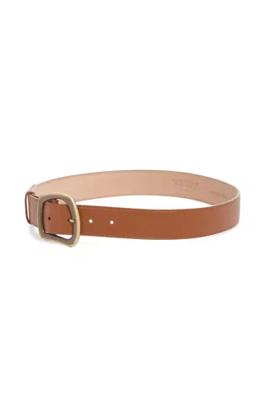 Gabriela Hearst Medium Simone Belt in Cognac Textured Leather | Thumbnail 2 Gabriela Hearst Medium Simone Belt in Cognac Textured Leather | Thumbnail 2