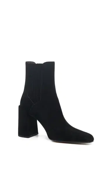 Gabriela Hearst Luke High Heel Ankle Boot in Black Suede | Thumbnail 2 Gabriela Hearst Luke High Heel Ankle Boot in Black Suede | Thumbnail 2