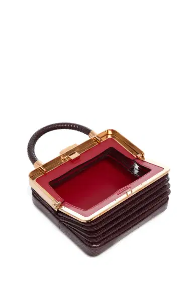 Gabriela Hearst Diana Bag in Bordeaux Snakeskin | Thumbnail 5 Gabriela Hearst Diana Bag in Bordeaux Snakeskin | Thumbnail 5