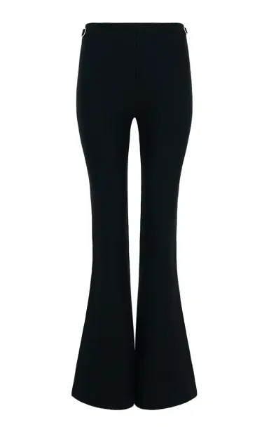 Gabriela Hearst Ayala Flare Cropped Knit Pant in Black Merino Wool Cashmere | Thumbnail 1 Gabriela Hearst Ayala Flare Cropped Knit Pant in Black Merino Wool Cashmere | Thumbnail 1