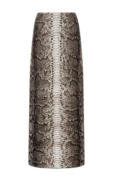 Gabriela Hearst Bragi Knit Maxi Skirt in Greyscale Cashmere Silk | Thumbnail 1 Gabriela Hearst Bragi Knit Maxi Skirt in Greyscale Cashmere Silk | Thumbnail 1