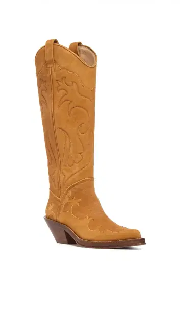Gabriela Hearst Capitana Cowboy Boot in Cashew Suede | Thumbnail 2 Gabriela Hearst Capitana Cowboy Boot in Cashew Suede | Thumbnail 2