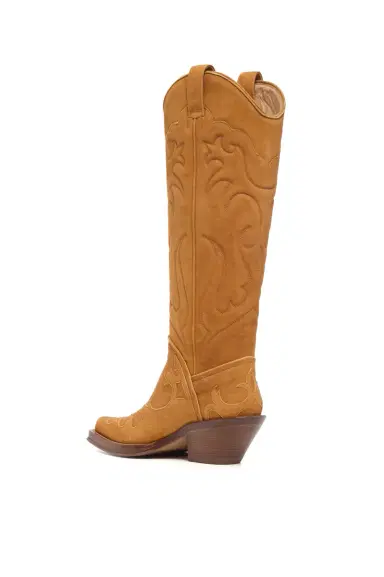 Gabriela Hearst Capitana Cowboy Boot in Cashew Suede | Thumbnail 3 Gabriela Hearst Capitana Cowboy Boot in Cashew Suede | Thumbnail 3