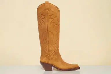 Gabriela Hearst Capitana Cowboy Boot in Cashew Suede | Thumbnail 5 Gabriela Hearst Capitana Cowboy Boot in Cashew Suede | Thumbnail 5
