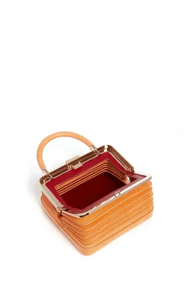 Gabriela Hearst Small Diana Bag in Fluorescent Orange Snakeskin | Thumbnail 4 Gabriela Hearst Small Diana Bag in Fluorescent Orange Snakeskin | Thumbnail 4