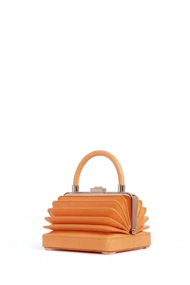 Gabriela Hearst Small Diana Bag in Fluorescent Orange Snakeskin | Thumbnail 1 Gabriela Hearst Small Diana Bag in Fluorescent Orange Snakeskin | Thumbnail 1