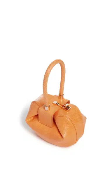 Gabriela Hearst Demi Bag in Fluorescent Orange Snakeskin | Thumbnail 3 Gabriela Hearst Demi Bag in Fluorescent Orange Snakeskin | Thumbnail 3