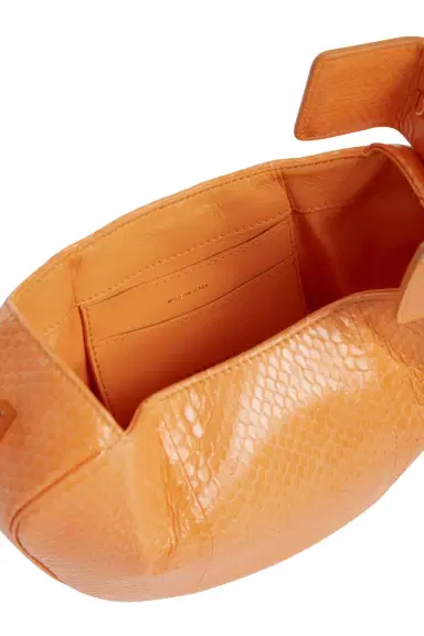 Gabriela Hearst Demi Bag in Fluorescent Orange Snakeskin | Thumbnail 4 Gabriela Hearst Demi Bag in Fluorescent Orange Snakeskin | Thumbnail 4