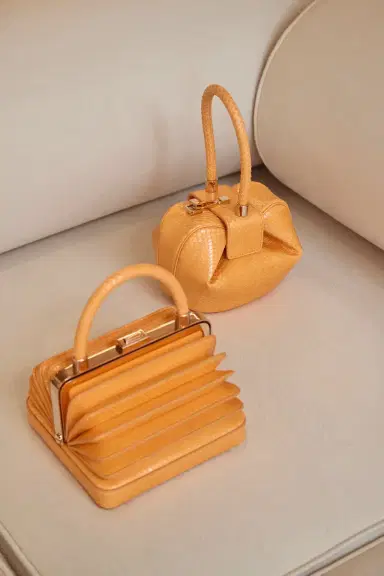 Gabriela Hearst Demi Bag in Fluorescent Orange Snakeskin | Thumbnail 6 Gabriela Hearst Demi Bag in Fluorescent Orange Snakeskin | Thumbnail 6