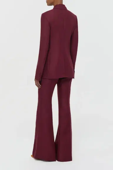 Gabriela Hearst Leiva Blazer in Bordeaux Linen Twill | Thumbnail 4 Gabriela Hearst Leiva Blazer in Bordeaux Linen Twill | Thumbnail 4