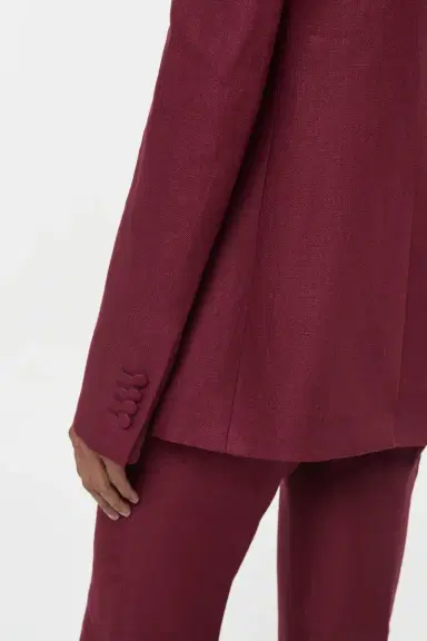 Gabriela Hearst Leiva Blazer in Bordeaux Linen Twill | Thumbnail 8 Gabriela Hearst Leiva Blazer in Bordeaux Linen Twill | Thumbnail 8